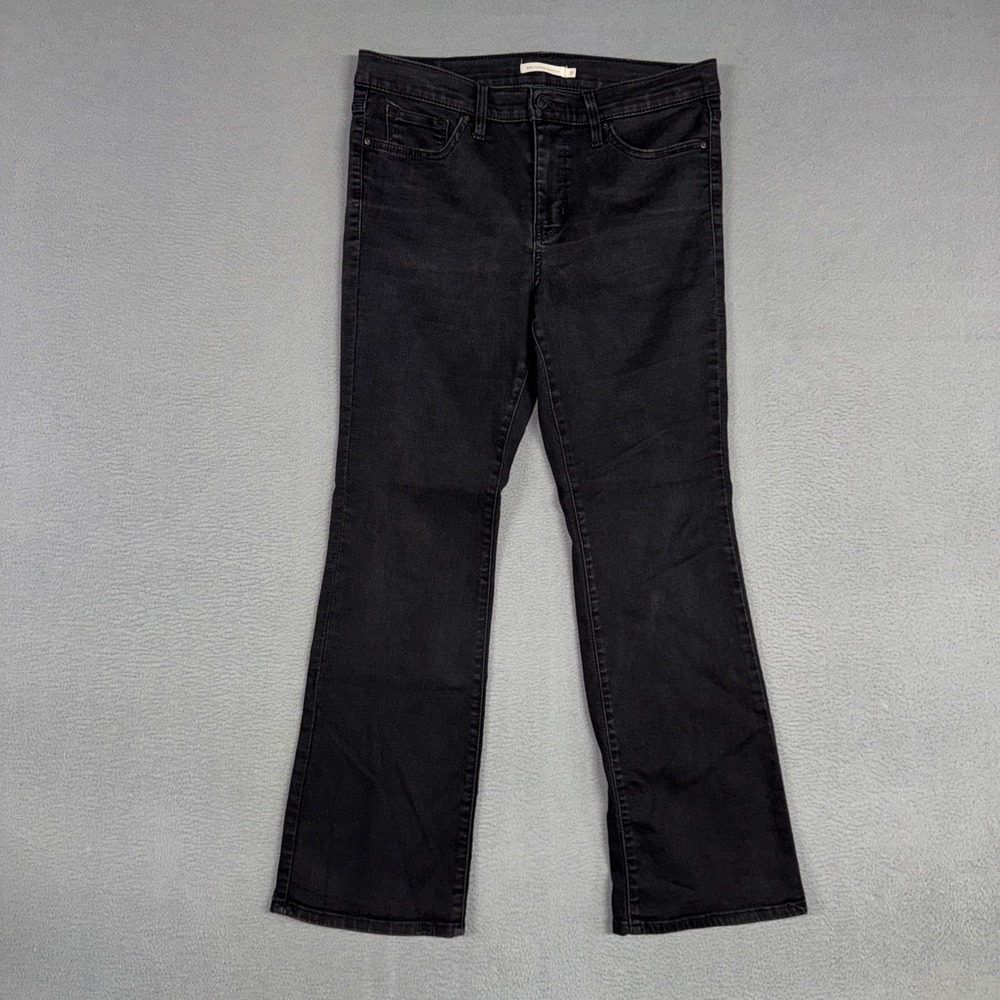 Levis Jeans Womens 31 (Fits 32) Black 315 Shaping Bootcut Stretch Denim Western